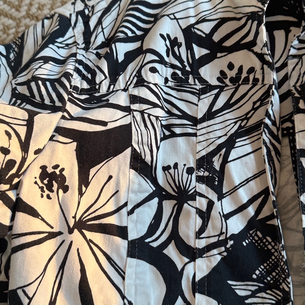 Coldwater Creek bold black and white jacket Small - Picture 8 of 8